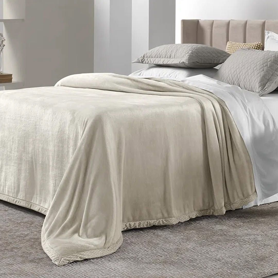 Cobertor Trussardi 100% Microfibra Aveludado Piemontesi Flamingo Casa