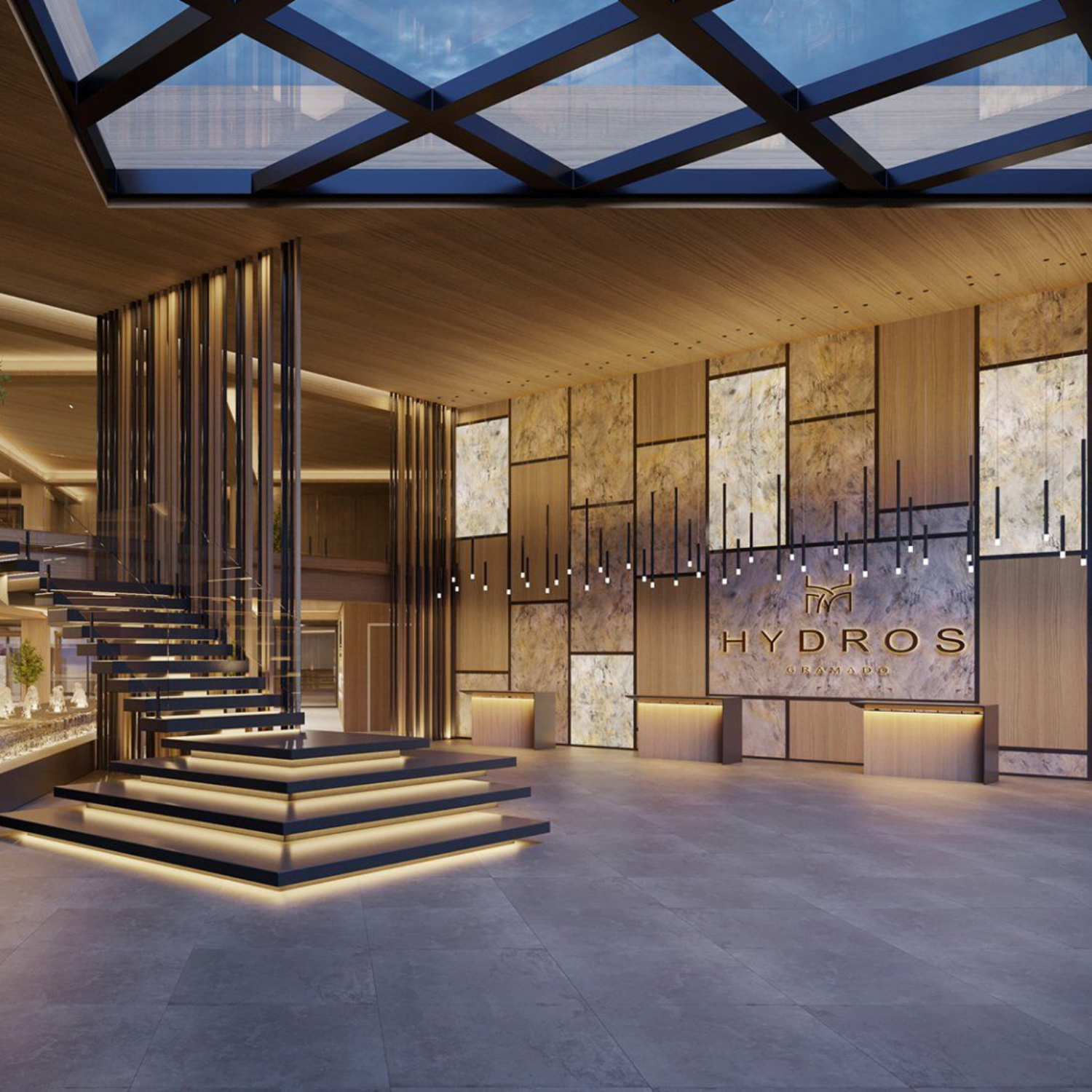 Imagens do projeto do resort Hydros Gramado - Divulgação