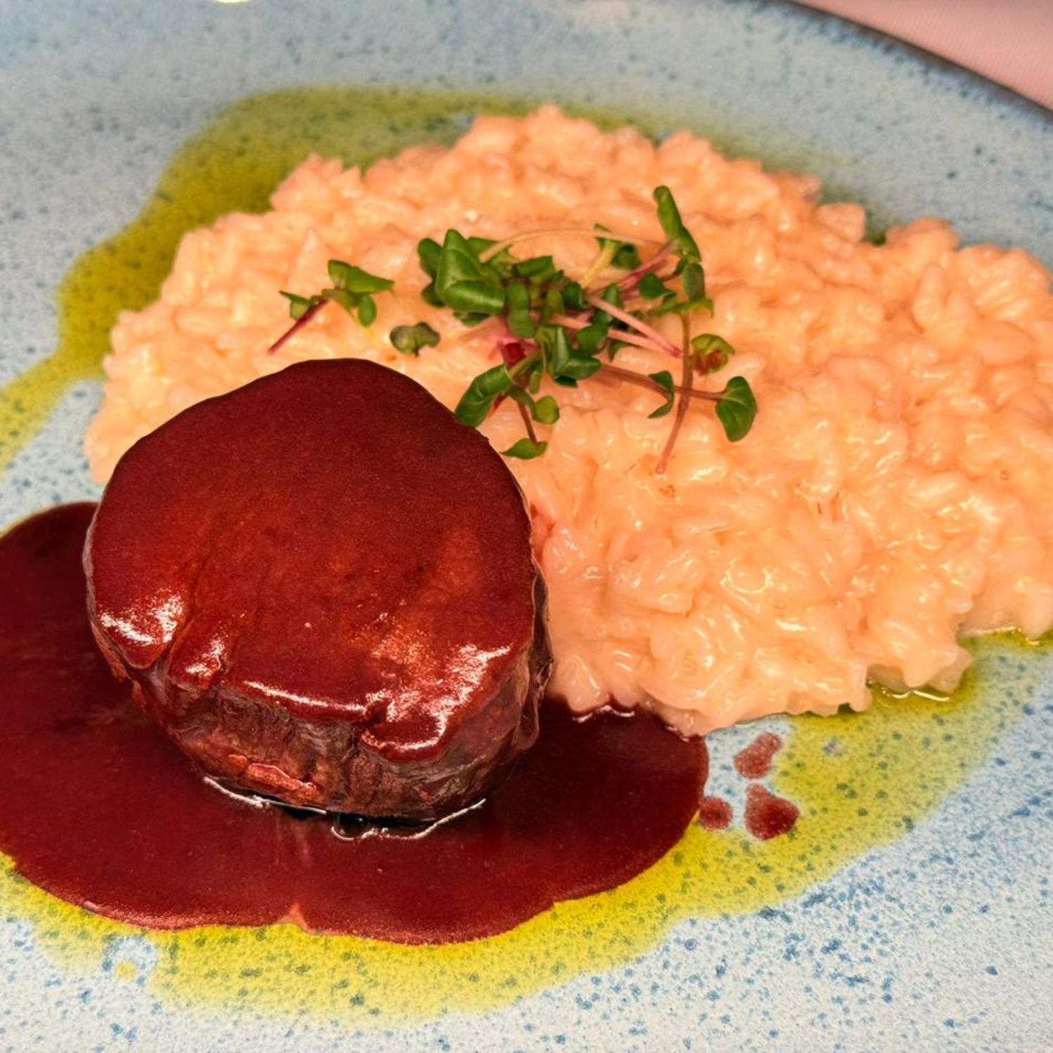 Roteiro Gastronômico Festival de Gastronomia de Gramado Trattoria Spaccio RAR Risoto Gran Formaggio con filetto di manzo Roteiro Gastronômico Festival de Gastronomia de Gramado Trattoria Spaccio RAR Risoto Gran Formaggio con filetto di manzo
