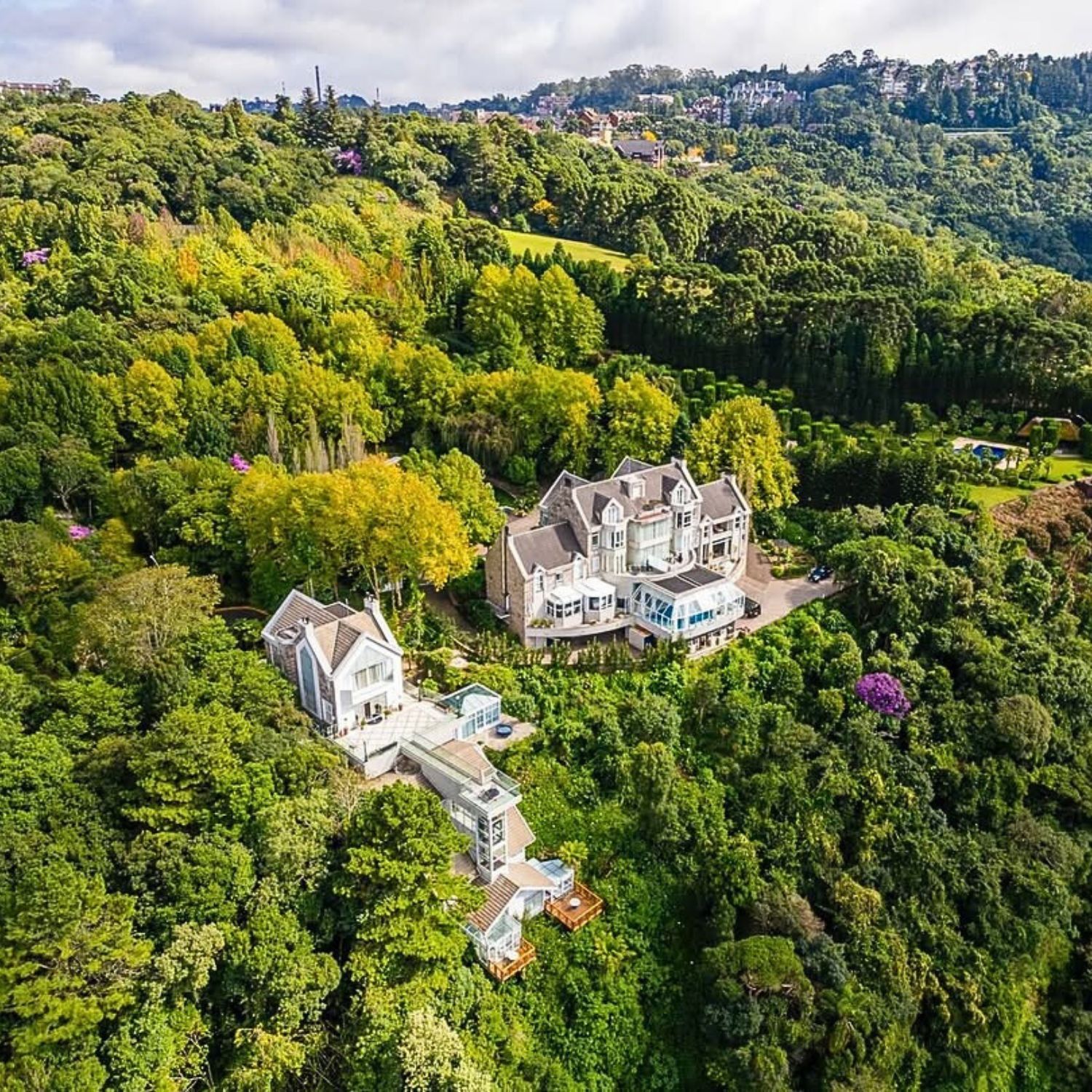 Vista Aérea Castelo Saint Andrews Hotel de Luxo em Gramado
