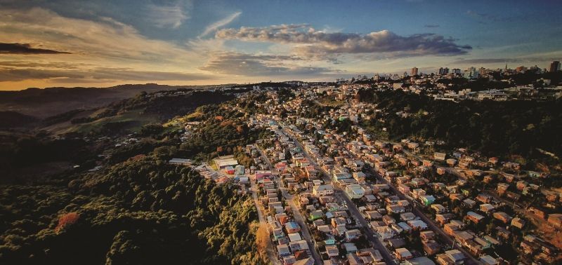 imagem aérea drone Bento Gonçalves serra gaúcha