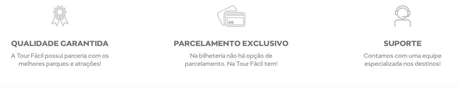Pagamento exclusivo TourFácil