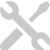 A pair of wrenches crossed over each other on a white background.