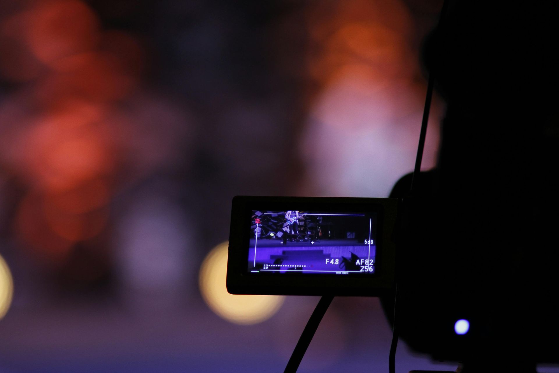 Miami Community Views A person is recording a video with a video camera
