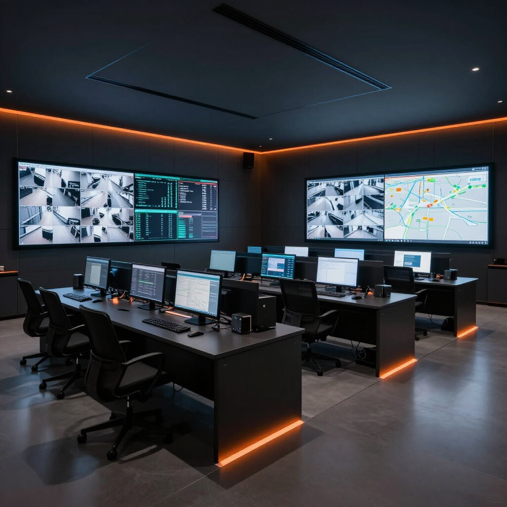 Centro de monitoreo de seguridad electrónica