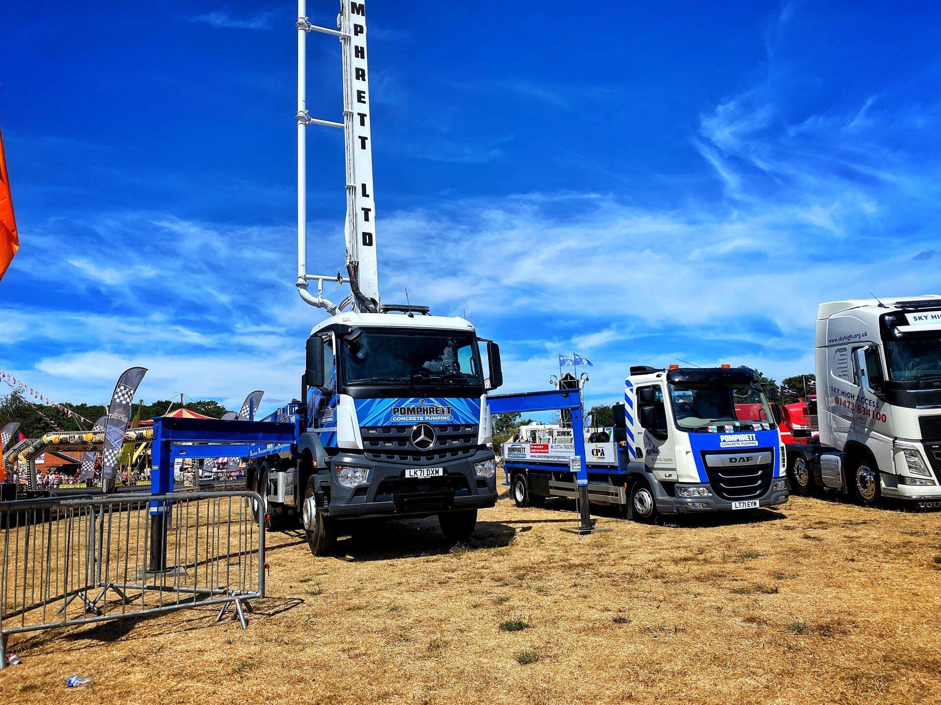 R Pomphrett Ltd Concrete Pumping Festival of Wheels, Trinity Park, Ipswich