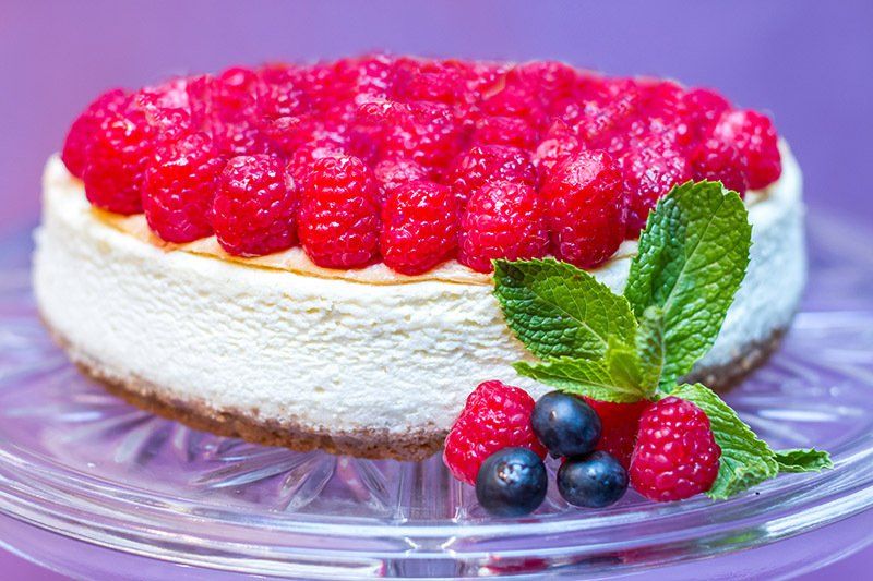Raspberry Cheesecake — Tucson, AZ — Tracy’s Tucson Catering