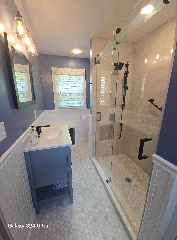 After photo of bathroom remodel in Melrose, MA