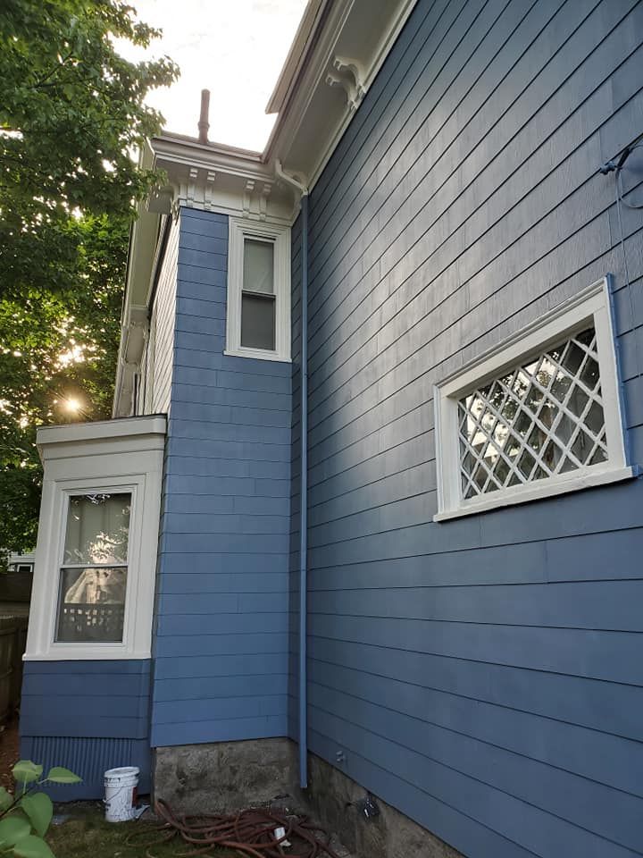 House with new siding