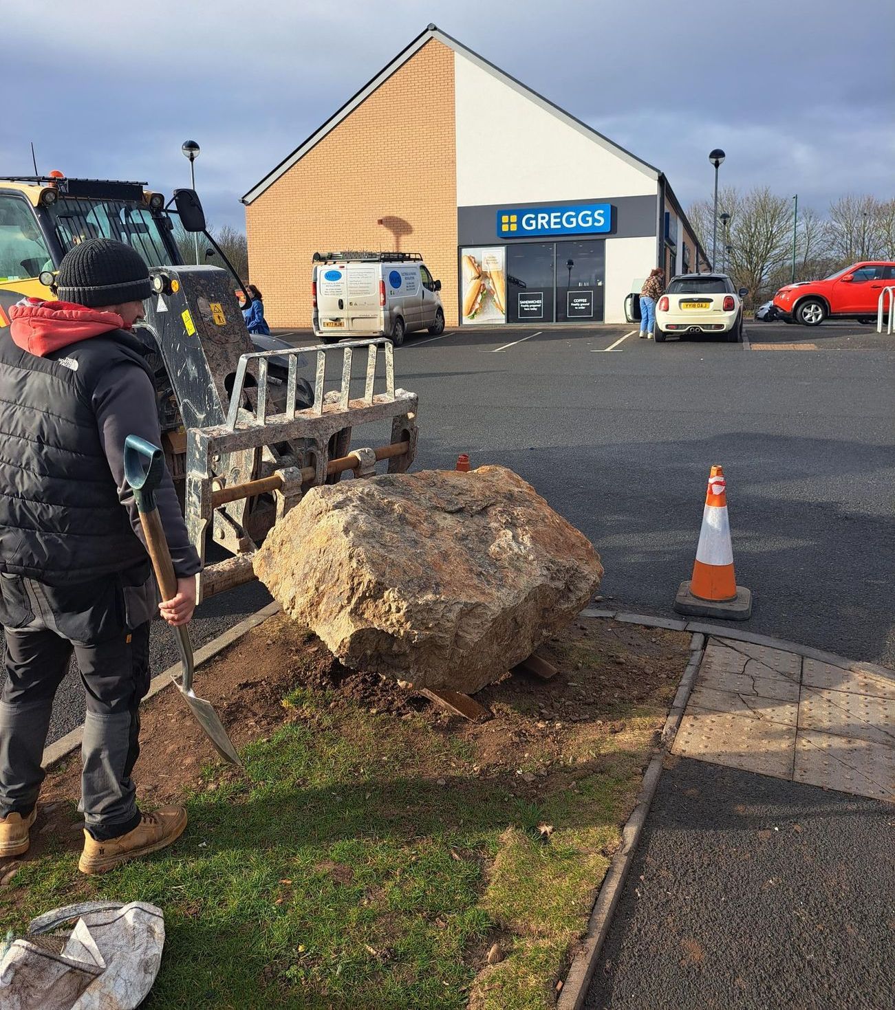large rocks handling