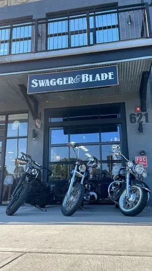 Swagger & Blade barbershop storefront serving men's haircut and grooming clients throughout Monmouth County, NJ.