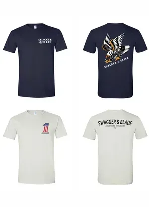 Swagger & Blade barbershop apparel and branded merchandise available in Monmouth County, NJ.