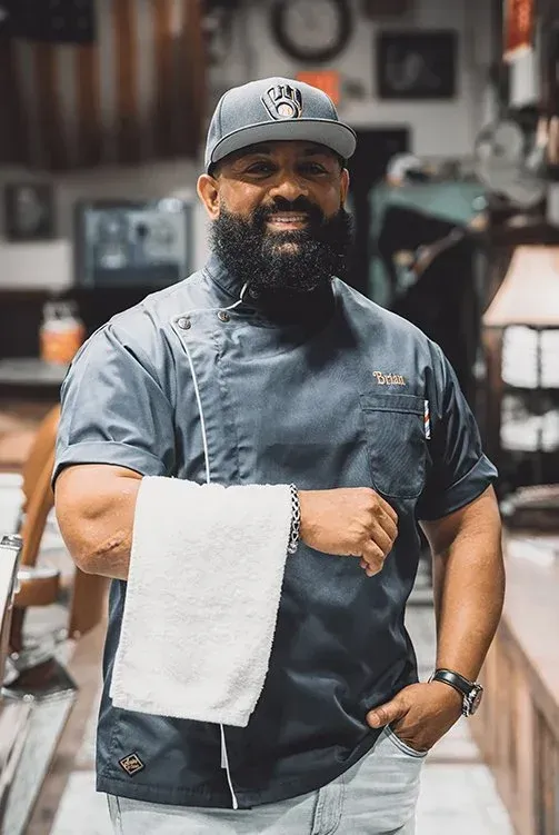 Brian Pazmino, professional barber at Swagger & Blade providing men's haircuts, fades, and grooming in Monmouth County, NJ.