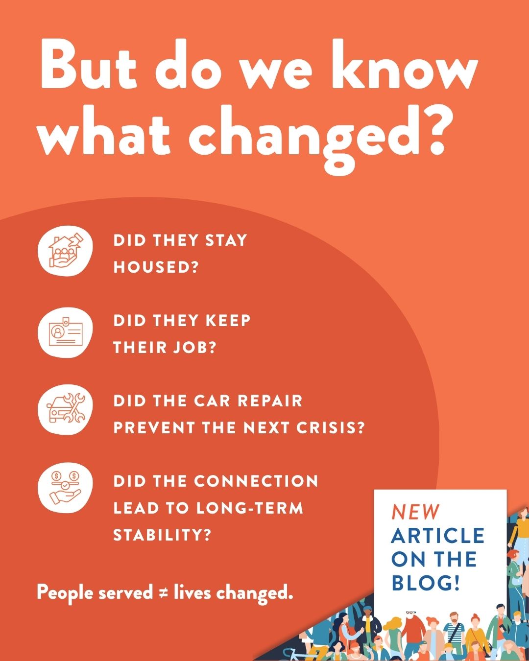 But do we know what changed?