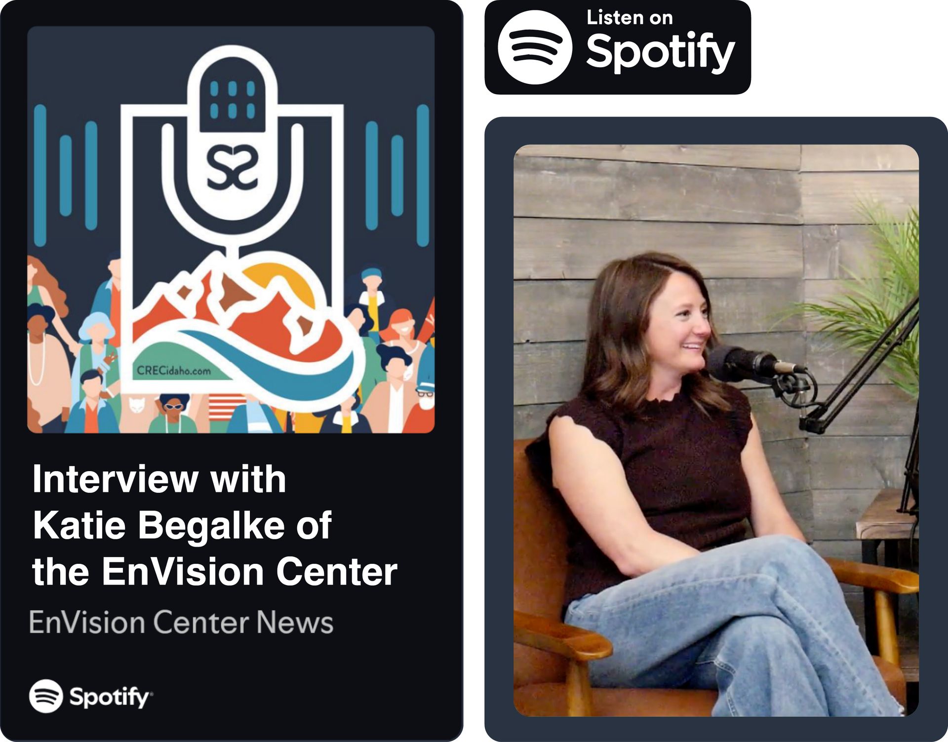Spotify episode of A Little Birdie Told Me with Katie Begalke from the Community Resource EnVision Center