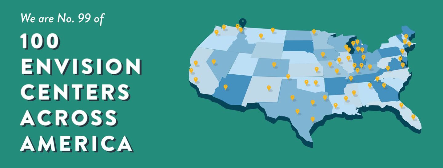 The Community Resource EnVision Center is the 99th of 100 official EnVsion Centers across the United States