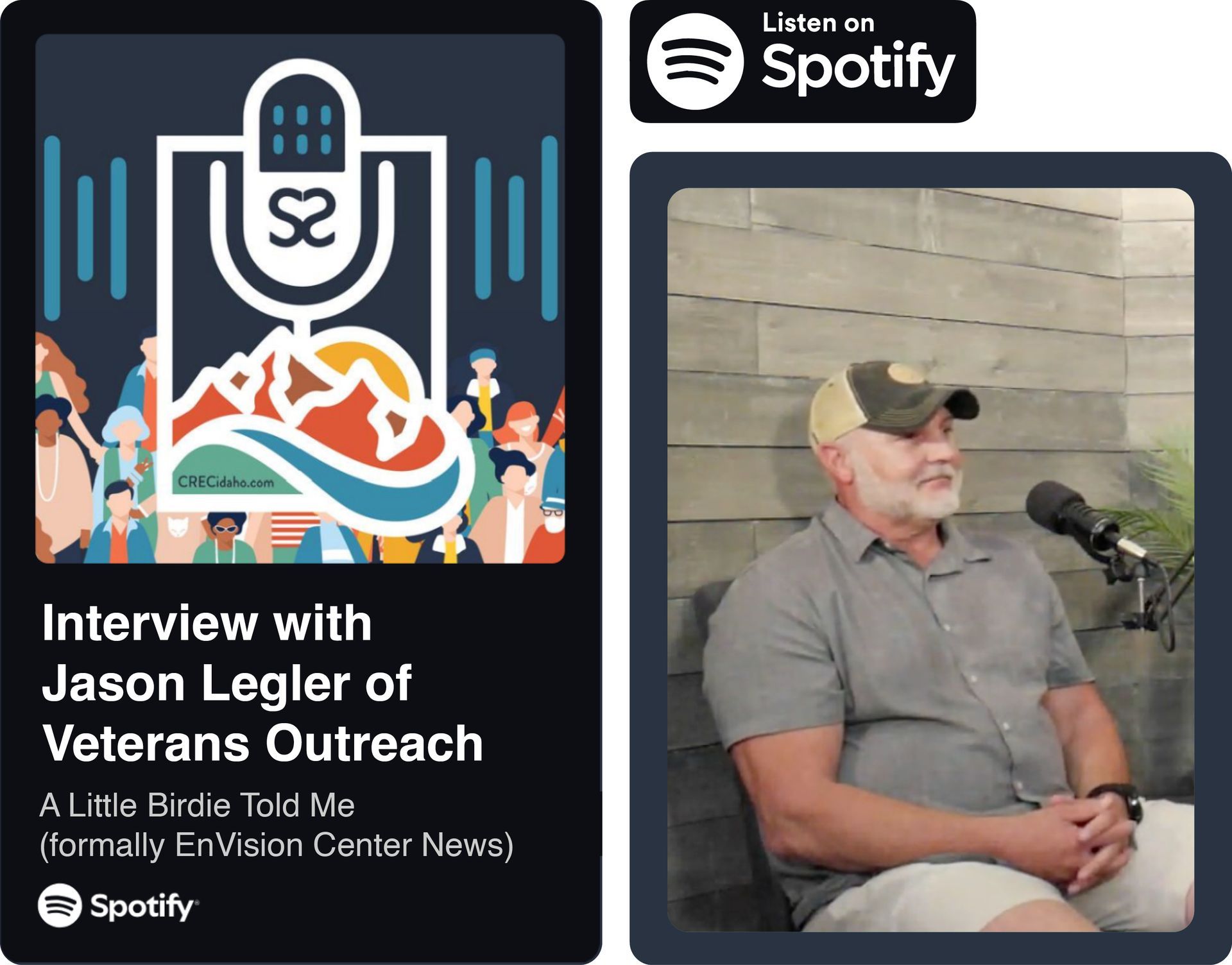 Spotify episode of A Little Birdie Told Me with Jason Legler of Veterans Outreach