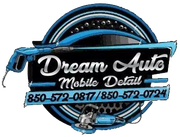 Dream Auto Mobile Detail A logo for dream auto mobile detail with a phone number