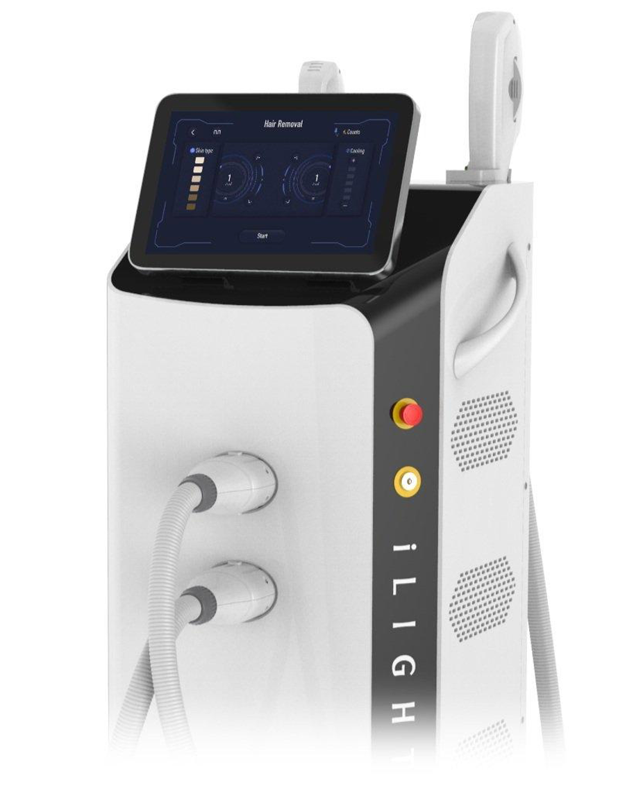 A machine with a tablet on top of it.