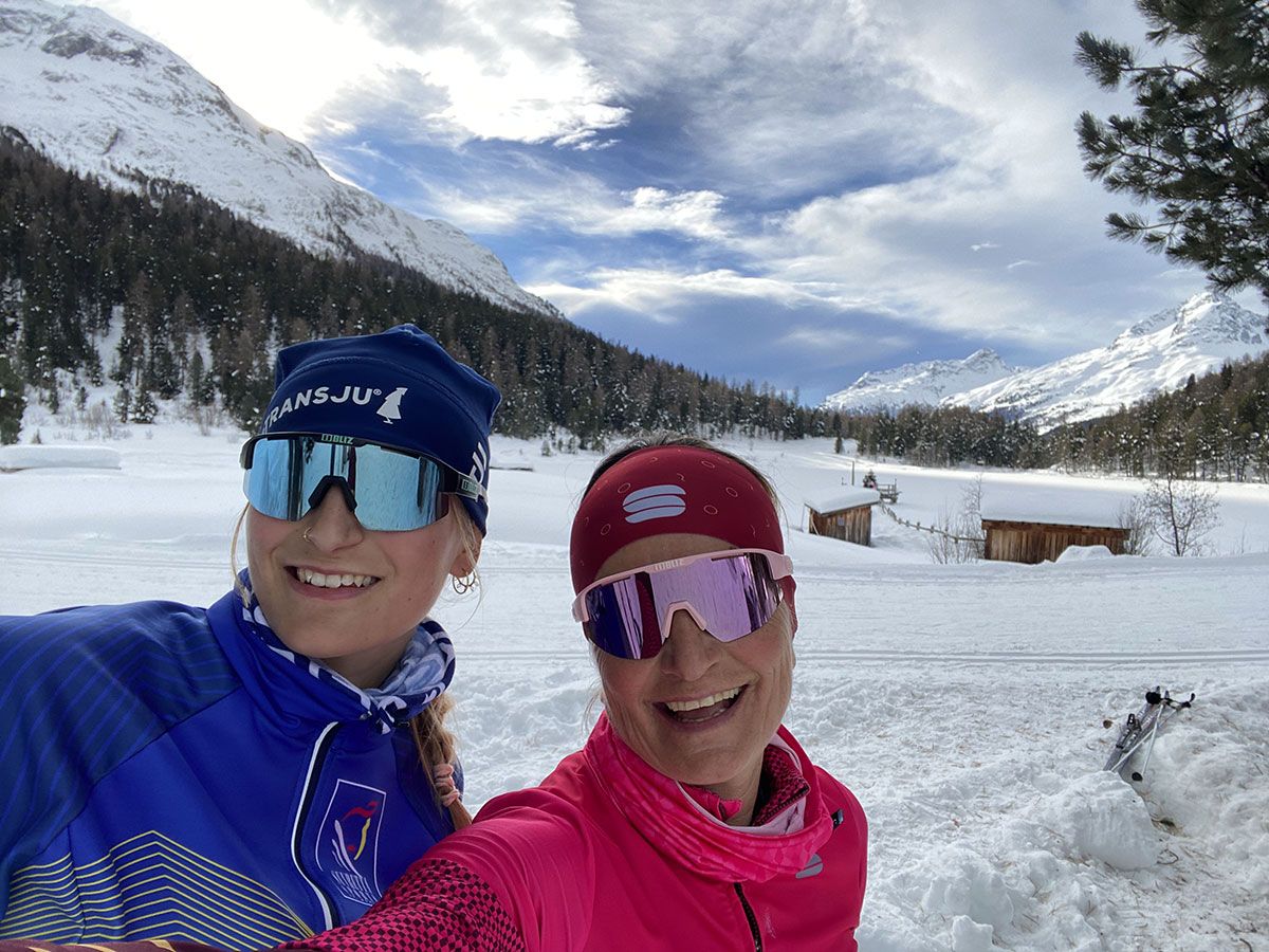 Sci di fondo, selfie