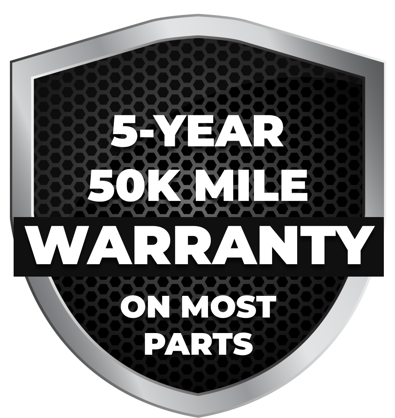 5-Year 50K Miles Warranty Logo | William Wells Tire & Auto Repair