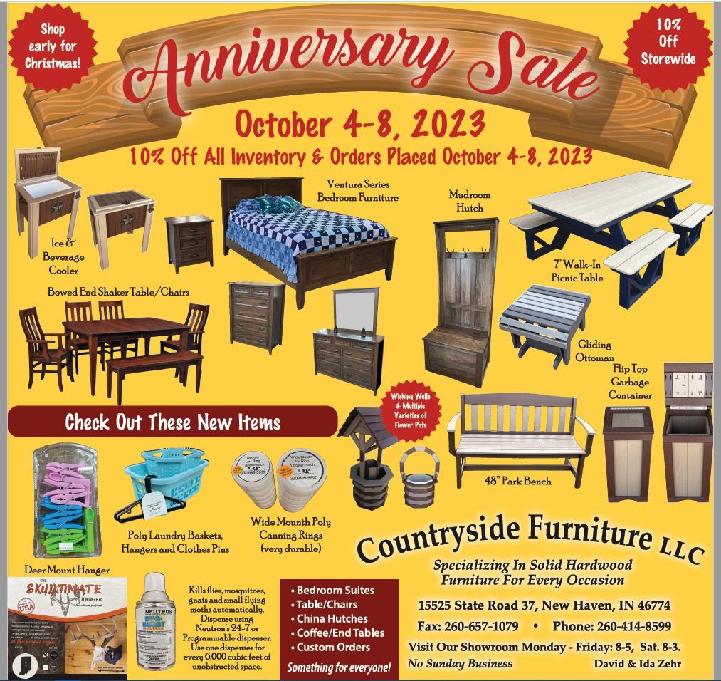 Handmade Amish Furniture Store Fort Wayne IN Custom Wood Furniture