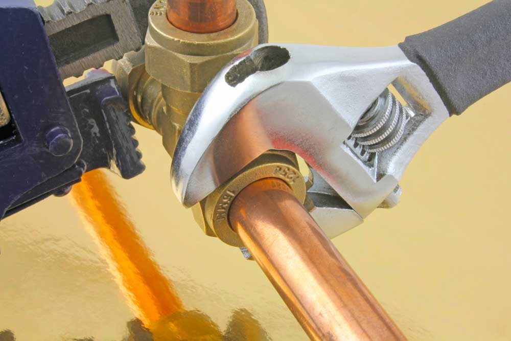 Gas Fitting Process Close Up Picture