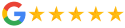 Google logo with five gold star ratings