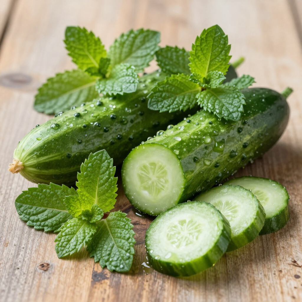 Source Claire — eau pétillante au concombre et menthe fraîche