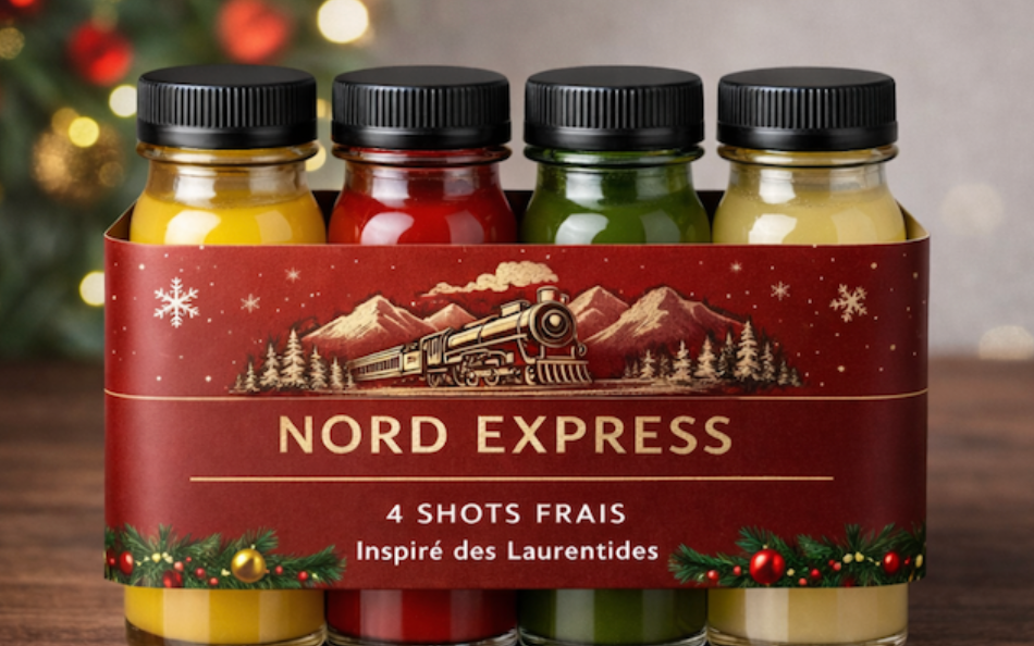 Shots Pressés à Froid Nord Express — concentrés de vitalité fabriqués à Saint-Sauveur