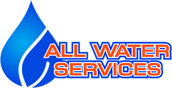 A logo for all water services with a drop of water