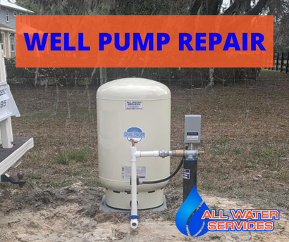 A well pump is being repaired by all water services