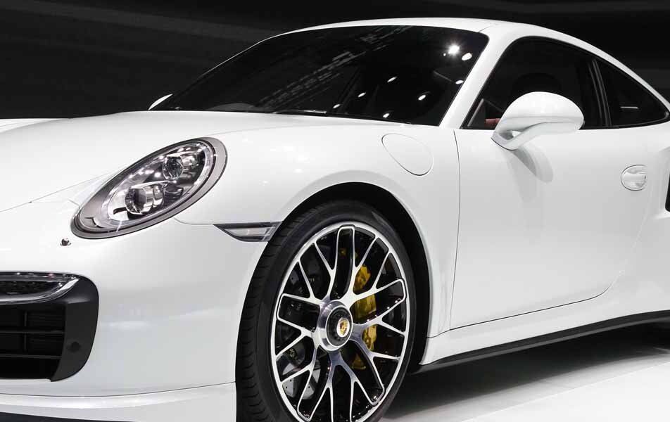 White Luxury Car