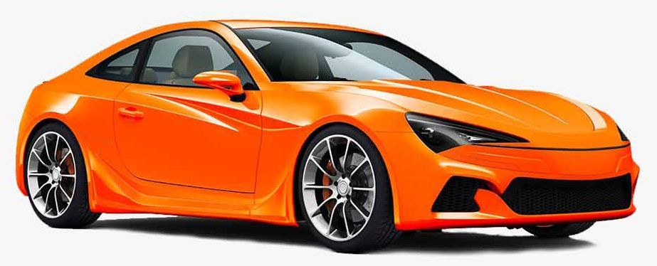 Orange Sports Car