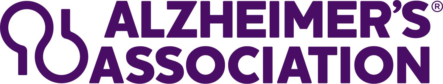 Alzheimer’s Association purple logo with stylized brain and text