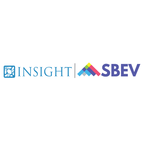 INSIGHT and SBEV logos with colorful geometric icon on a white background