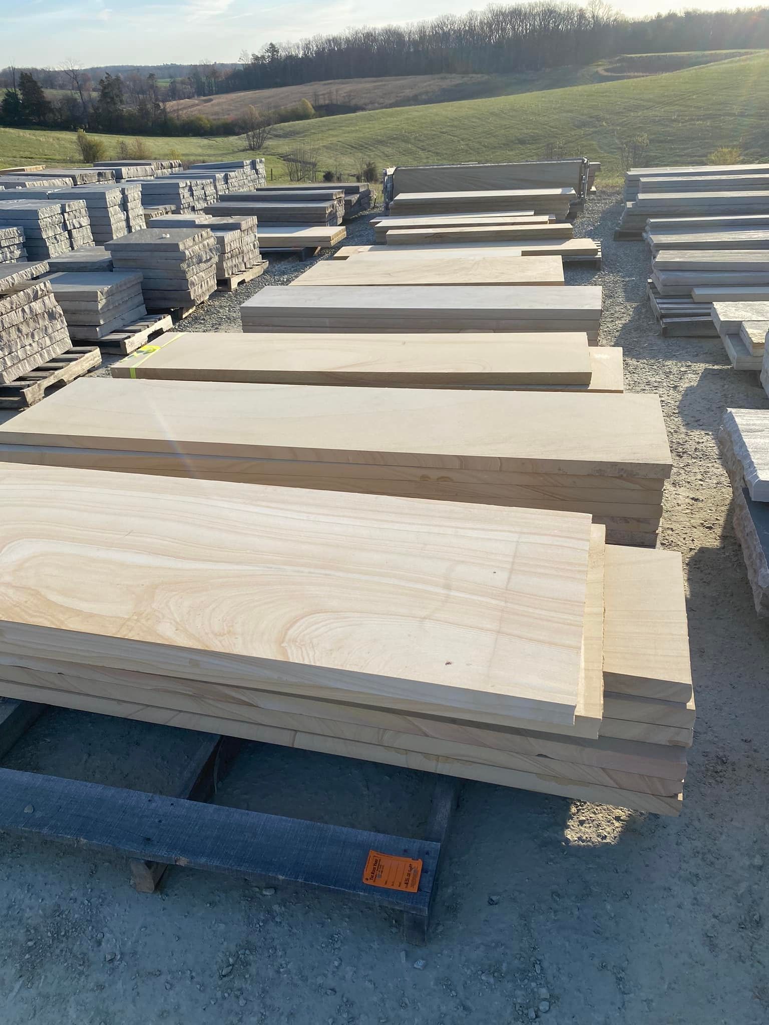 Wood tile piled up