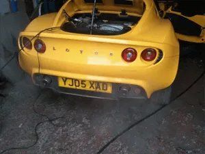 Back of yellow Lotus