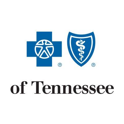 The logo for the state of tennessee is a blue cross and shield with a caduceus on it.