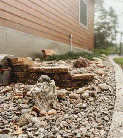 rock garden installation north branch mn