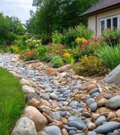 Drainage swale installation North Branch, MN