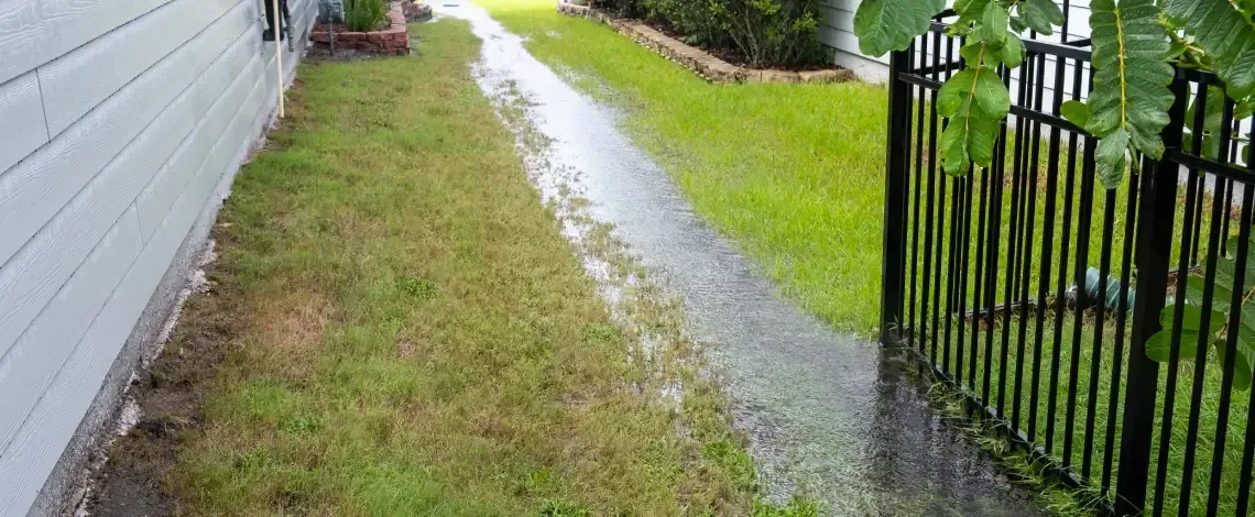 fix a flooded yard in minnesota with north metro drainage solutions
