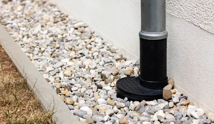Foundation drain installation in North Branch, MN