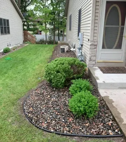 mulch installation in North Branch, MN