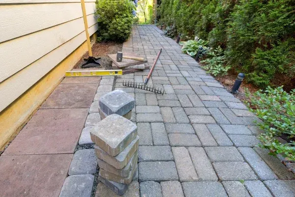 paver walkway installation north branch, mn