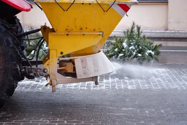 Professional salting and ice control services in North Branch, MN ensuring safer surfaces during winter conditions