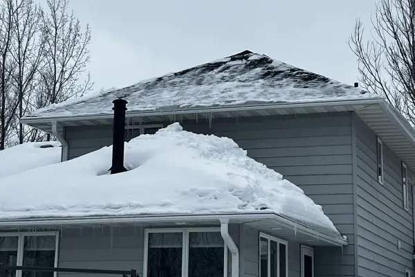 roof snow removal in north branch areas