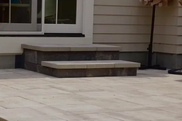 Stone paver steps in North Branch, MN
