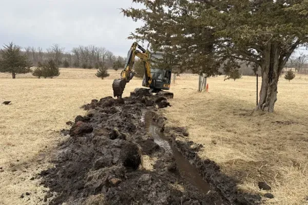 Underground utility trenching in MN