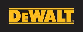 DEWALT logo in yellow on a black background